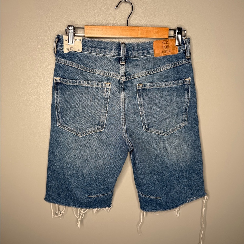 NWT Free People x We The Free Ghost Town High Rose Long Shorts / Jorts - Picture 5 of 14